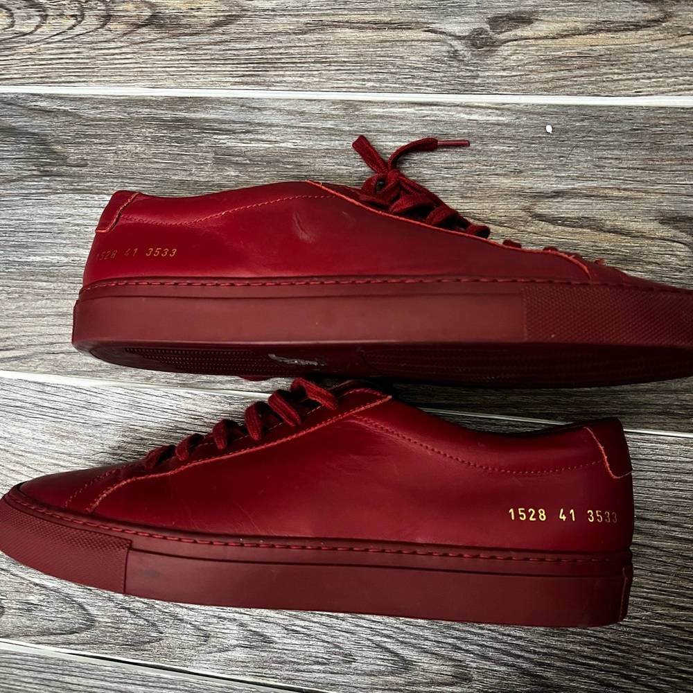 Common Projects Achilles Low Red Colorway Size 41 - image 1